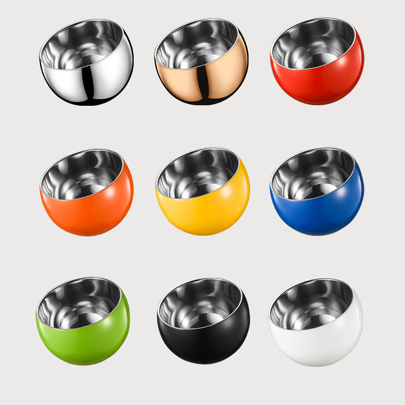 Stainless Steel Slanted Double Layer Salad Bowl