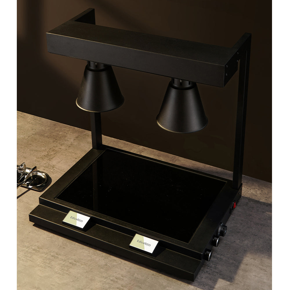Dual Head Infrared Heat Lamp Station | Buffet & Catering Warming