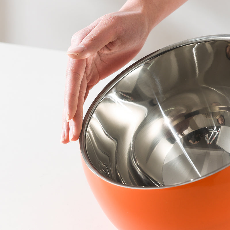 Stainless Steel Slanted Double Layer Salad Bowl