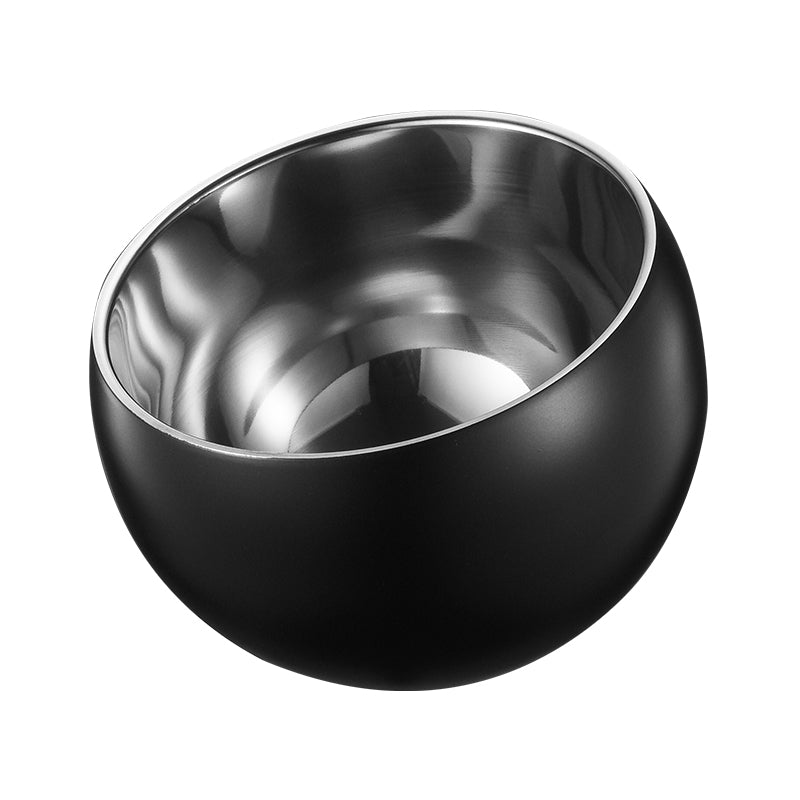 Edicel Stainless Steel Slanted Double Layer Salad Bowl – Multi-Color Serving Bowl for Salad, Fruit & Sauce