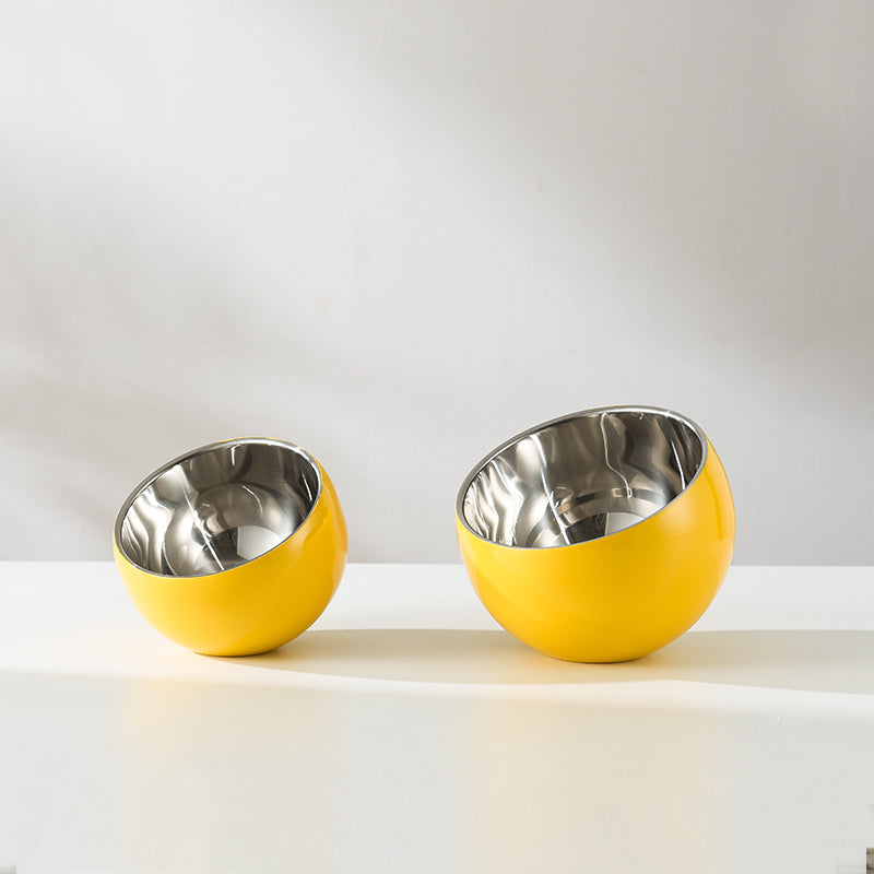 Stainless Steel Slanted Double Layer Salad Bowl