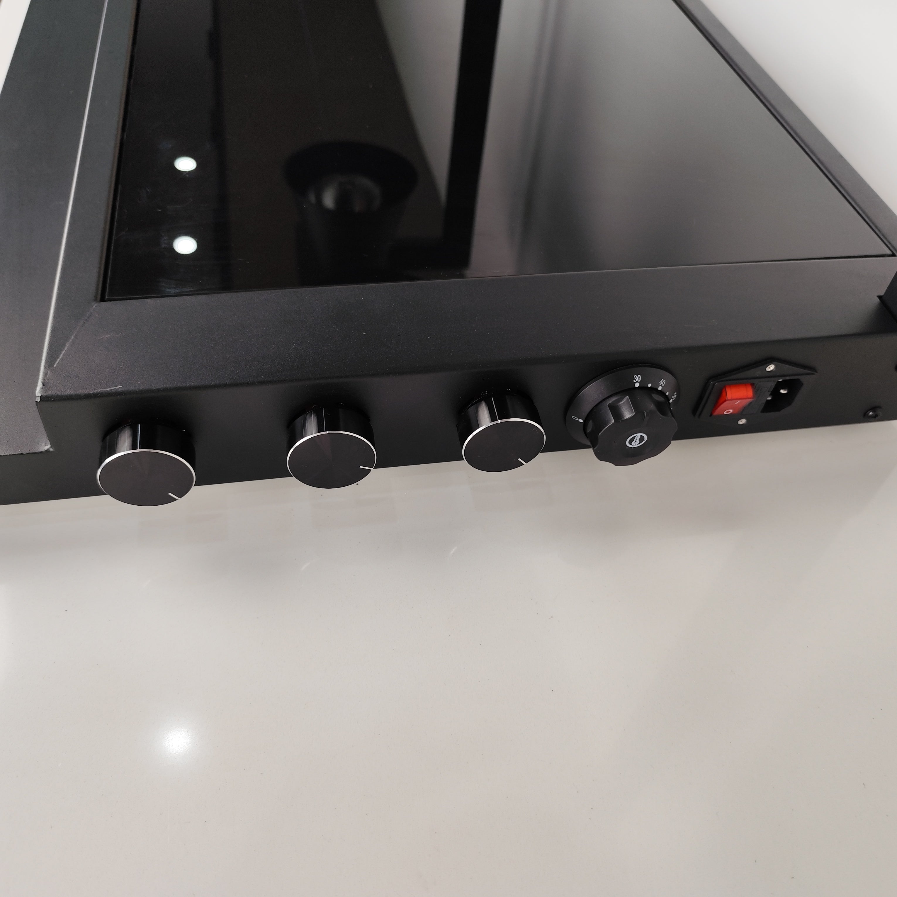 Edicel Triple Head Infrared Heat Lamp Station | Buffet & Catering Warming
