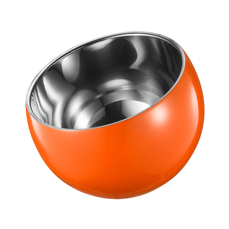 Edicel Stainless Steel Slanted Double Layer Salad Bowl – Multi-Color Serving Bowl for Salad, Fruit & Sauce