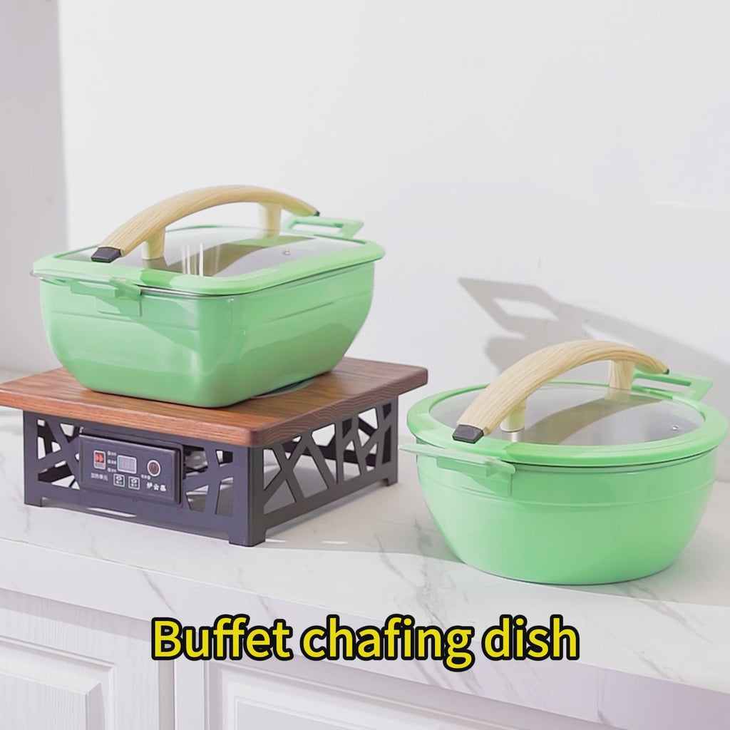 Edicel 5L Insert Lid Round Stainless Steel Chafing Dish for Hotel Buffet & Catering